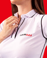 TOUR111 WHITE WOMEN POLO