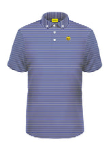 NAVY BLUE STRIPED BLENDED POLO