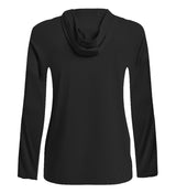 BLACK PERFORMANCE LIGHT HOODIE WOMEN