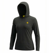 BLACK PERFORMANCE LIGHT HOODIE WOMEN