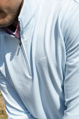 BABY BLUE PEACHED FABRIC PULL OVER