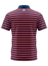 NAVY RED STRIPED POLO