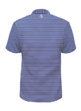 NAVY BLUE STRIPED BLENDED POLO