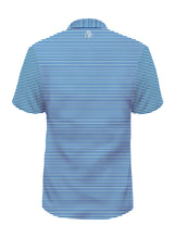 LIGHT BLUE STRIPED BLENDED POLO