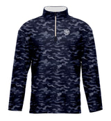 CAMO NAVY BLUE WHITE QUARTER ZIP OUTERWEAR
