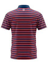 NAVY RED STRIPED POLO