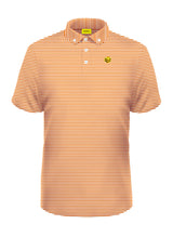 ORANGE STRIPED BLENDED POLO