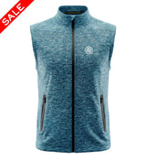 BLUE MARBLED VEST OUTERWEAR
