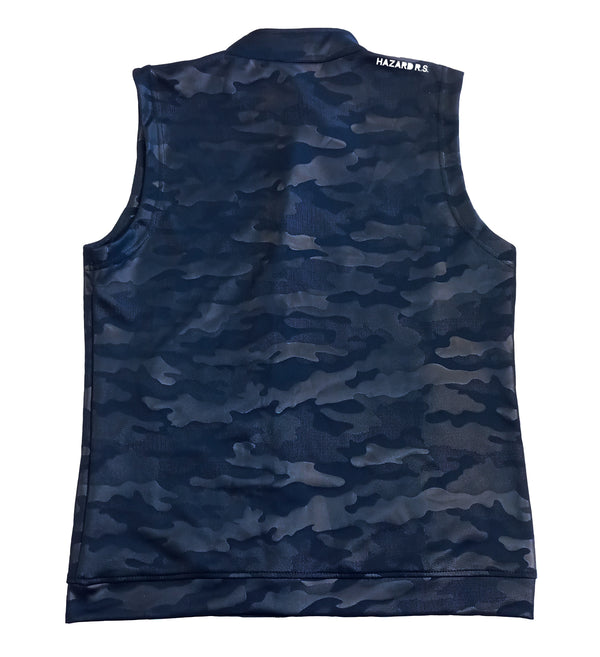 CAMO BLUE NAVY VEST OUTERWEAR