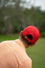 ORANGE STRIPED BLENDED POLO