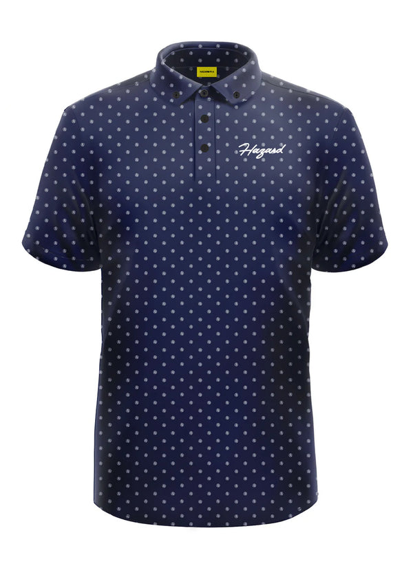 NAVY BLUE MONOGRAM POLO