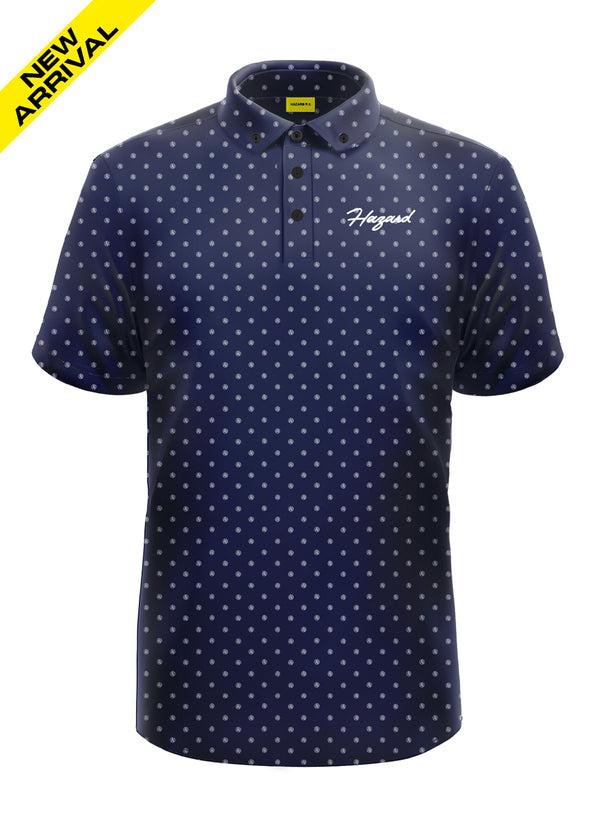 NAVY BLUE MONOGRAM POLO