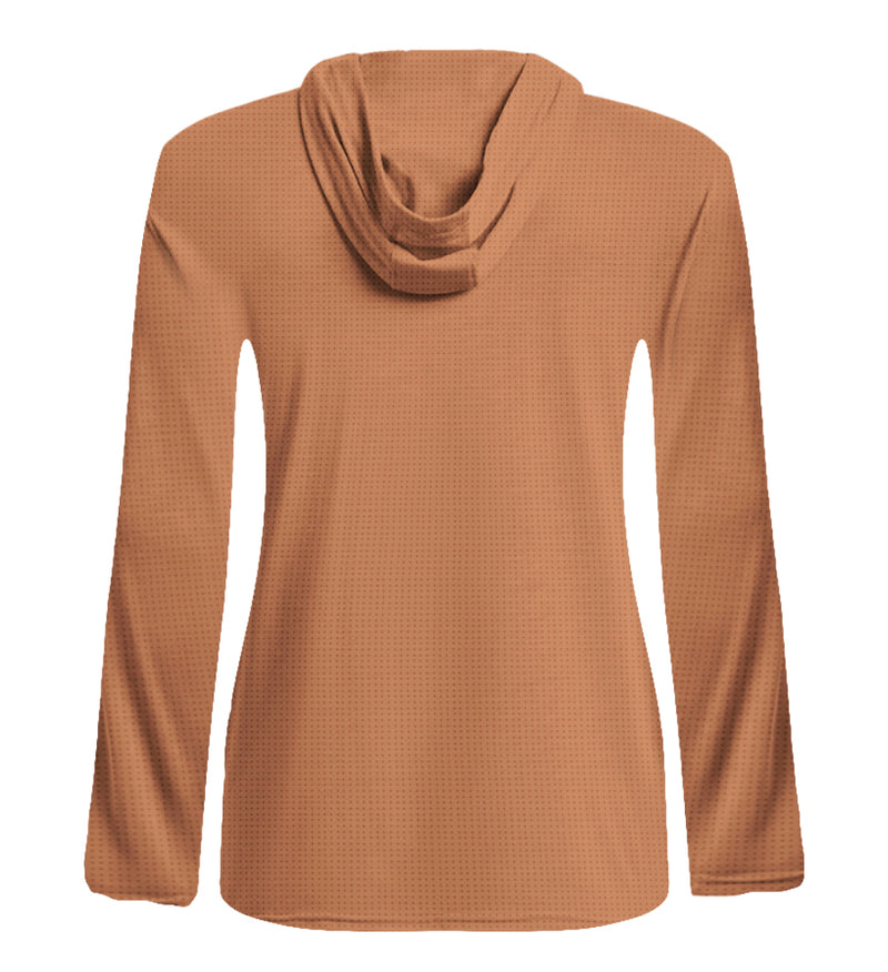 MOCHA PERFORMANCE LIGHT HOODIE WOMEN