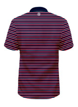 NAVY RED STRIPED POLO