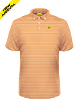 ORANGE STRIPED BLENDED POLO