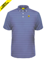 NAVY BLUE STRIPED BLENDED POLO
