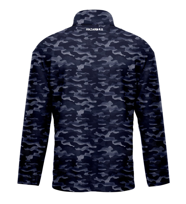 CAMO NAVY BLUE WHITE QUARTER ZIP OUTERWEAR