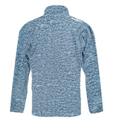 BLUE MARBLED QUARTER ZIP OUTERWEAR