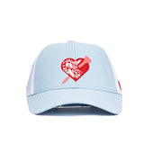 BABY BLUE HEART TEE HAT